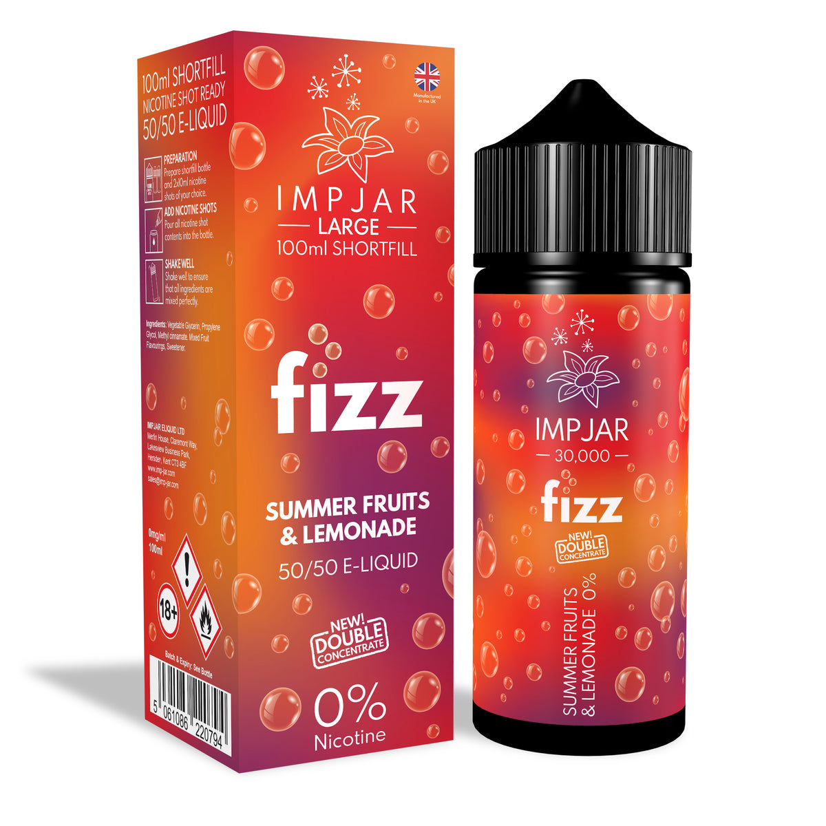 Summer Fruits & Lemonade Fizz 100ml