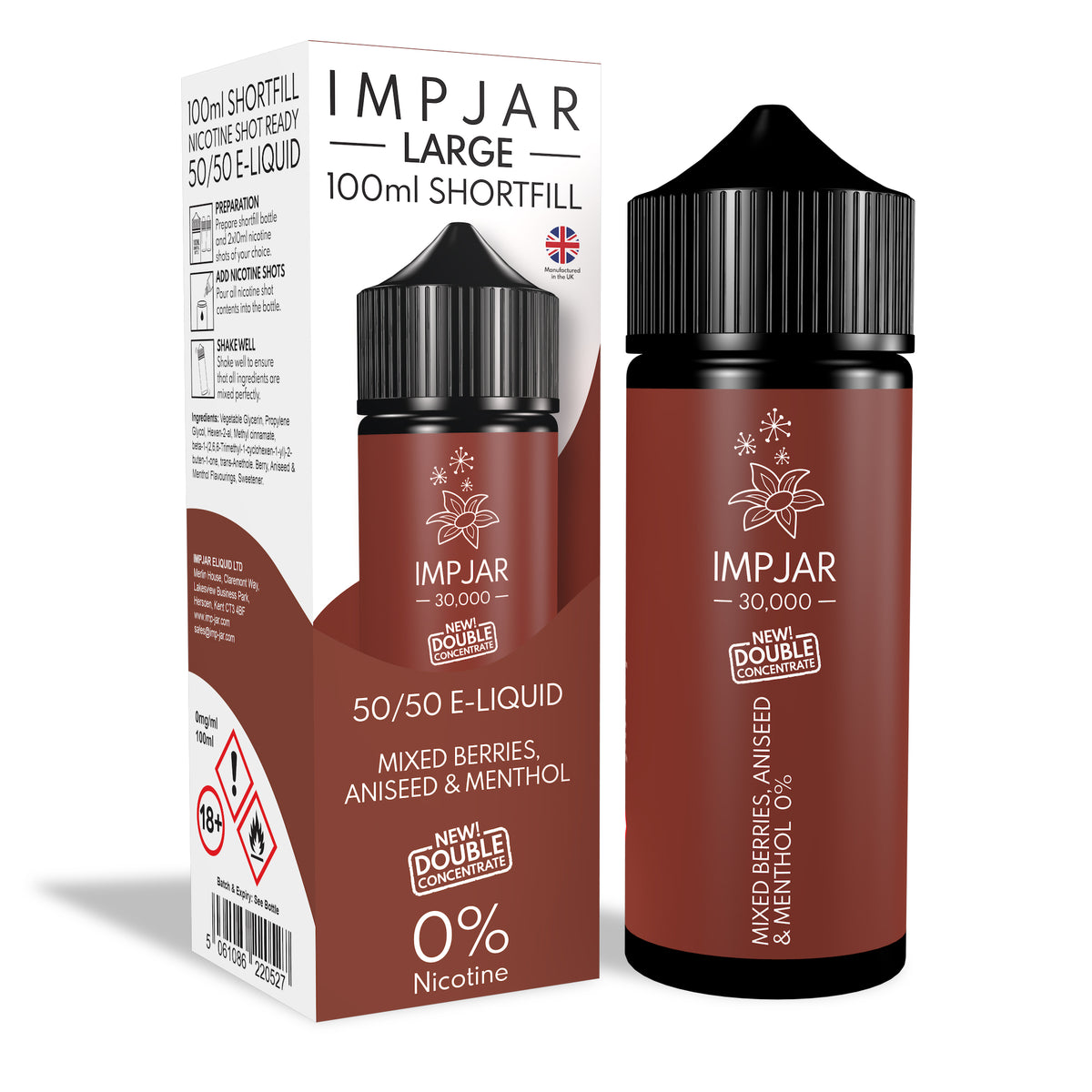Mixed Berries Aniseed & Menthol Originals 100ml
