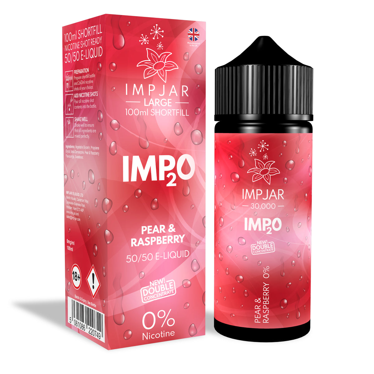 Pear & Raspberry Imp20 100ml