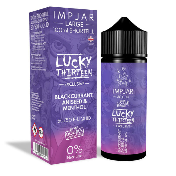 Blackcurrant Aniseed & Menthol Lucky 13 100ml