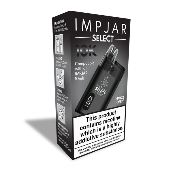Imp Jar Select Kit - (Black) and 1x 10ml Nic Salt